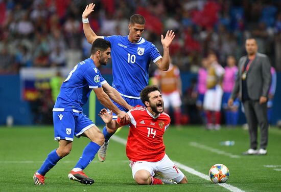 Футбол. Отборочный ЧЕ-2020. Матч Россия - Кипр