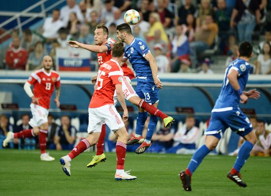 Футбол. Отборочный ЧЕ-2020. Матч Россия - Кипр