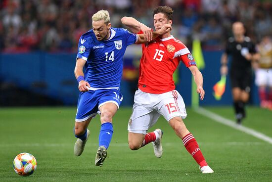 Футбол. Отборочный ЧЕ-2020. Матч Россия - Кипр