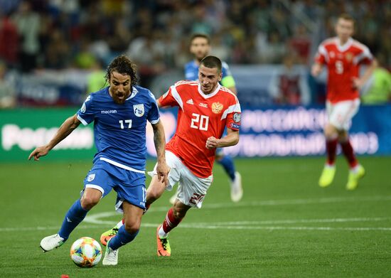 Футбол. Отборочный ЧЕ-2020. Матч Россия - Кипр