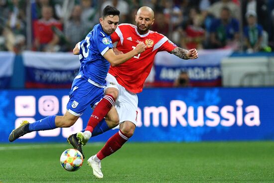 Футбол. Отборочный ЧЕ-2020. Матч Россия - Кипр