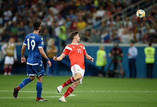 Футбол. Отборочный ЧЕ-2020. Матч Россия - Кипр