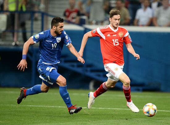 Футбол. Отборочный ЧЕ-2020. Матч Россия - Кипр