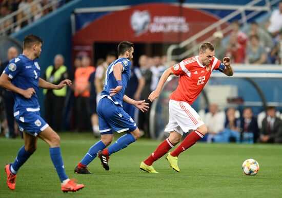 Футбол. Отборочный ЧЕ-2020. Матч Россия - Кипр