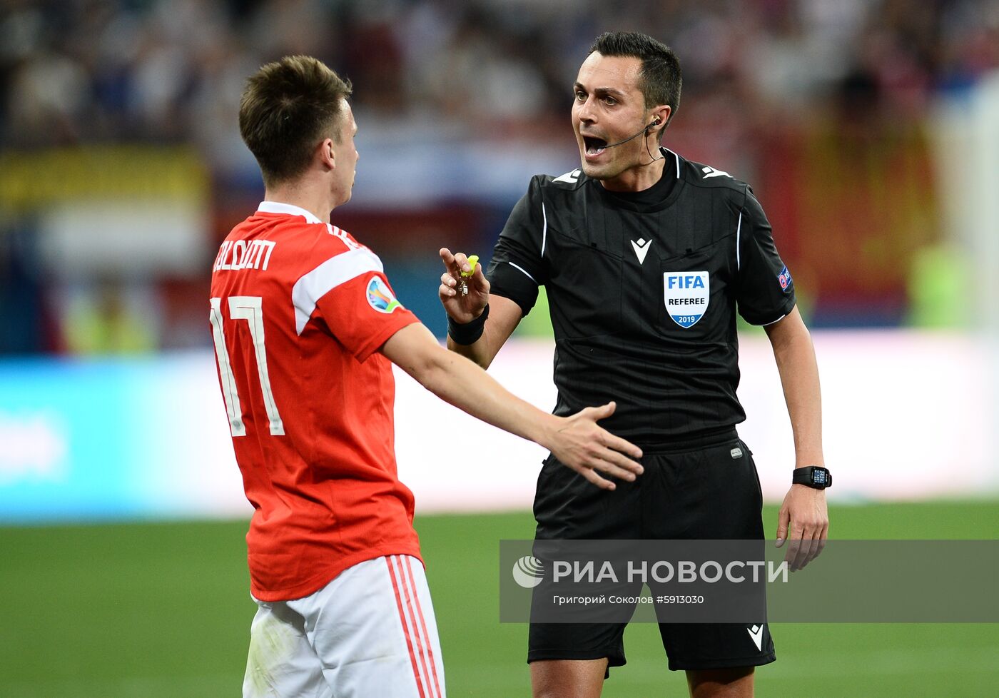 Футбол. Отборочный ЧЕ-2020. Матч Россия - Кипр