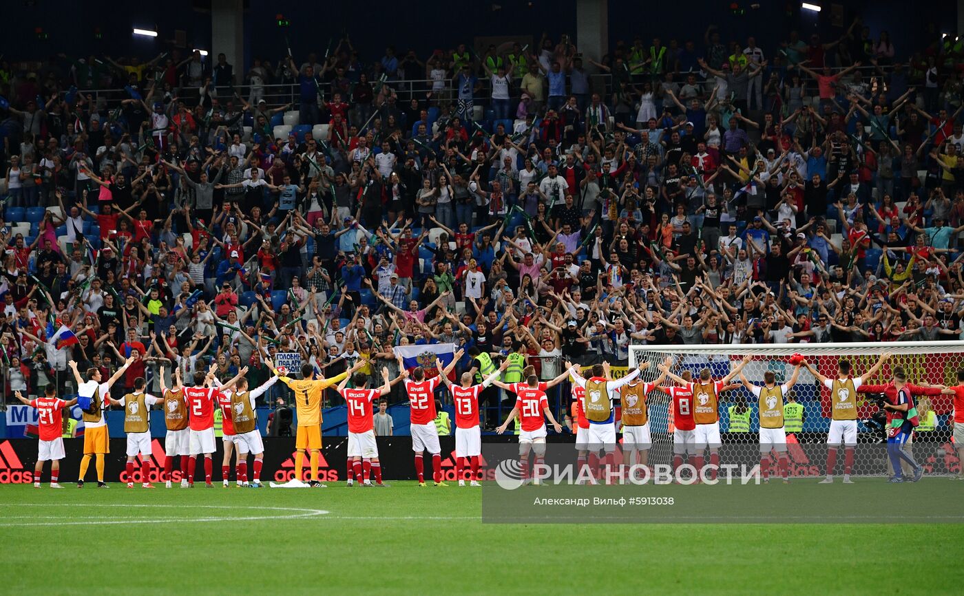 Футбол. Отборочный ЧЕ-2020. Матч Россия - Кипр