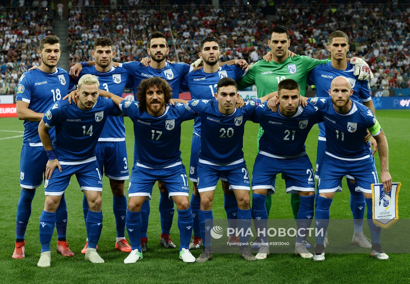 Футбол. Отборочный ЧЕ-2020. Матч Россия - Кипр