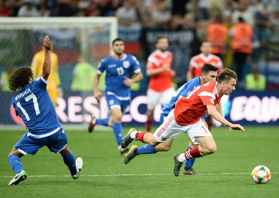 Футбол. Отборочный ЧЕ-2020. Матч Россия - Кипр