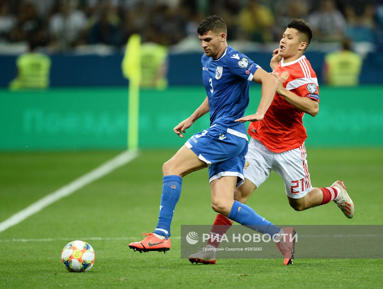 Футбол. Отборочный ЧЕ-2020. Матч Россия - Кипр