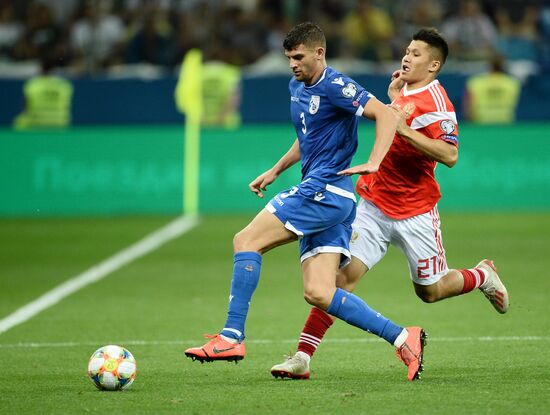 Футбол. Отборочный ЧЕ-2020. Матч Россия - Кипр