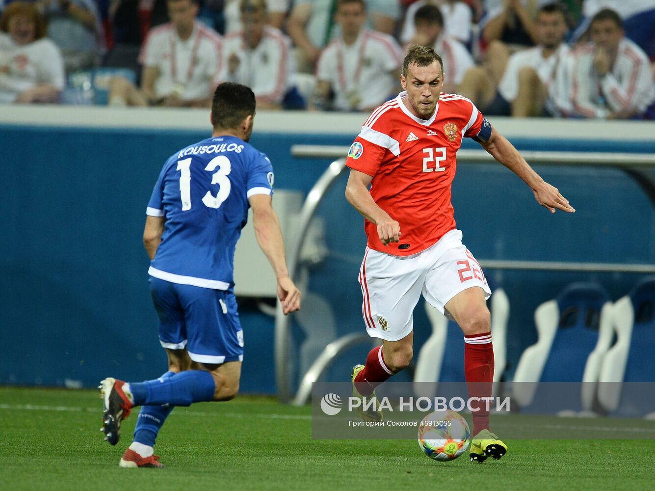 Футбол. Отборочный ЧЕ-2020. Матч Россия - Кипр