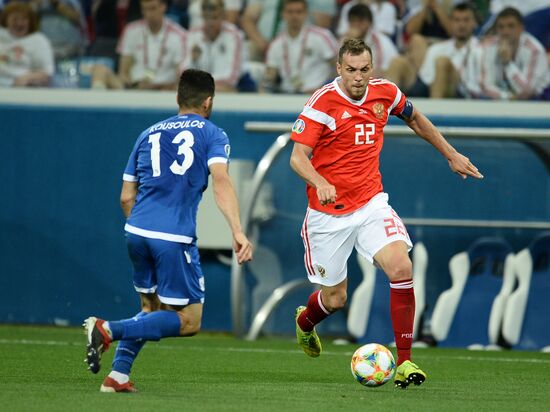 Футбол. Отборочный ЧЕ-2020. Матч Россия - Кипр