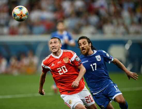 Футбол. Отборочный ЧЕ-2020. Матч Россия - Кипр