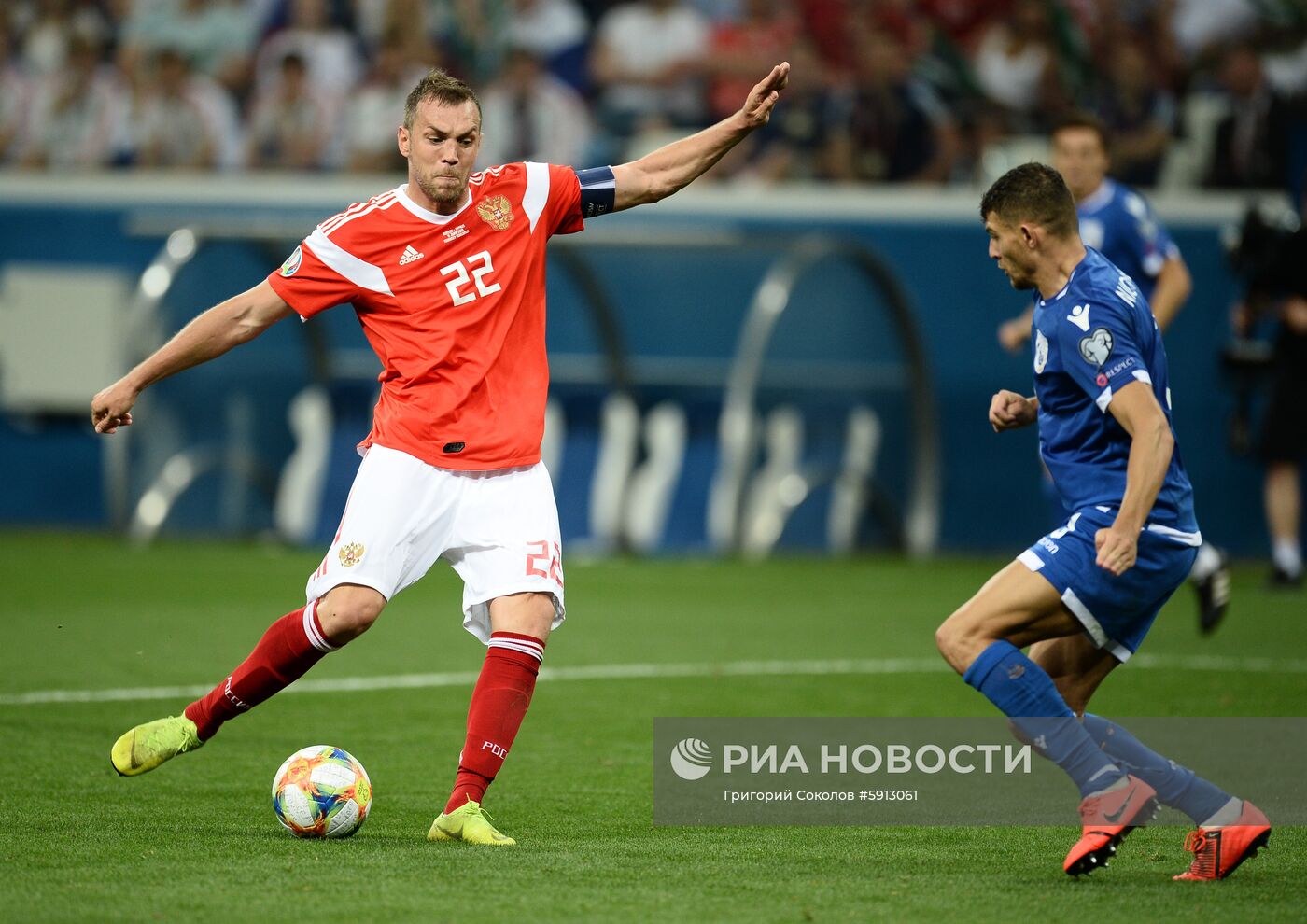 Футбол. Отборочный ЧЕ-2020. Матч Россия - Кипр