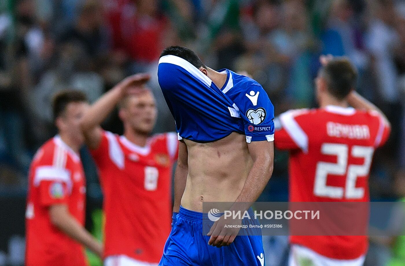 Футбол. Отборочный ЧЕ-2020. Матч Россия - Кипр