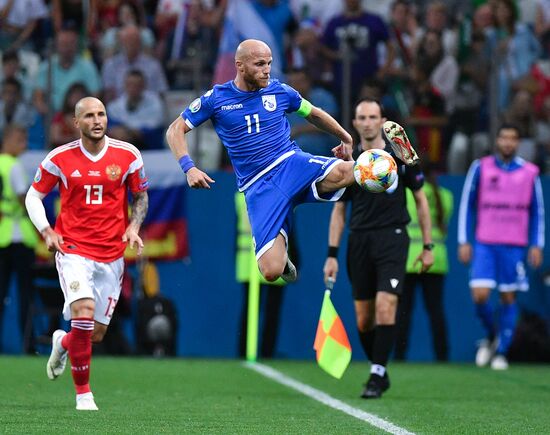 Футбол. Отборочный ЧЕ-2020. Матч Россия - Кипр