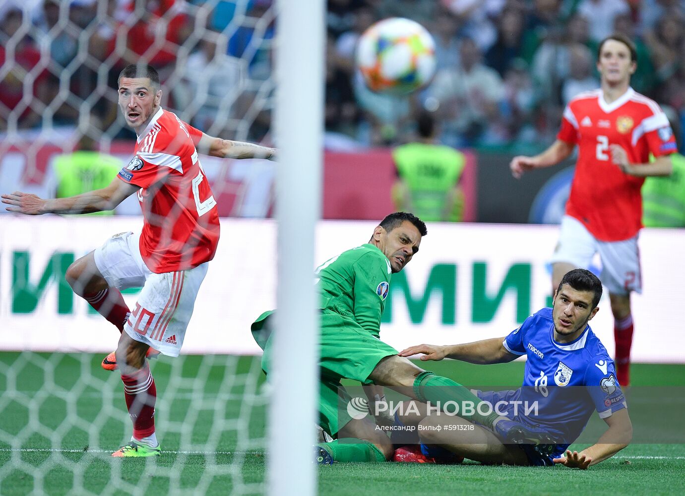 Футбол. Отборочный ЧЕ-2020. Матч Россия - Кипр