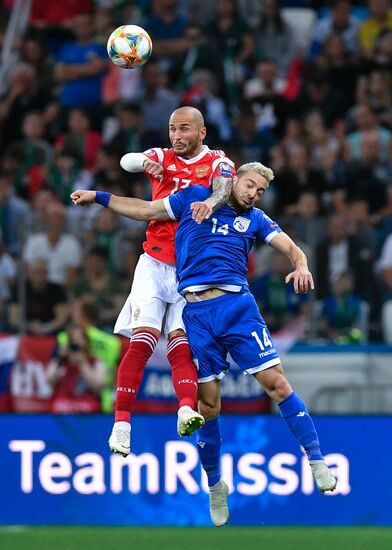 Футбол. Отборочный ЧЕ-2020. Матч Россия - Кипр