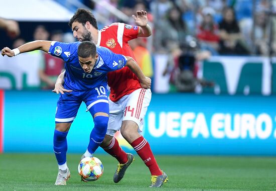 Футбол. Отборочный ЧЕ-2020. Матч Россия - Кипр