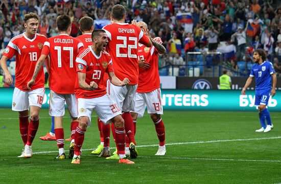 Футбол. Отборочный ЧЕ-2020. Матч Россия - Кипр