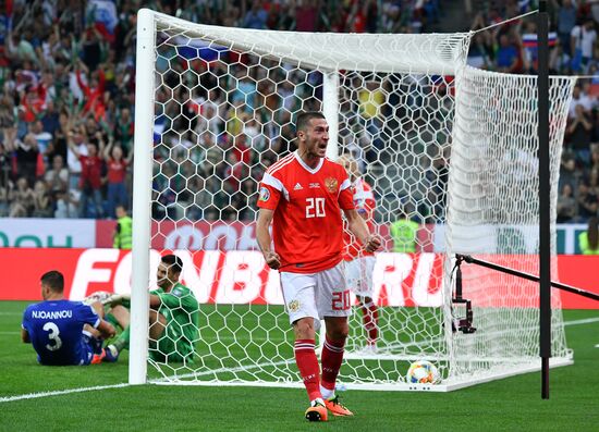 Футбол. Отборочный ЧЕ-2020. Матч Россия - Кипр