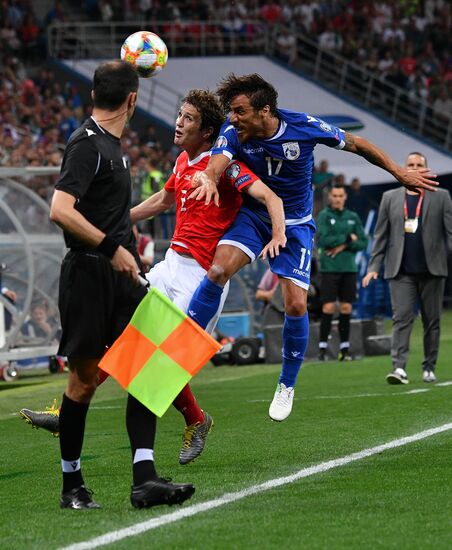 Футбол. Отборочный ЧЕ-2020. Матч Россия - Кипр