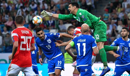 Футбол. Отборочный ЧЕ-2020. Матч Россия - Кипр