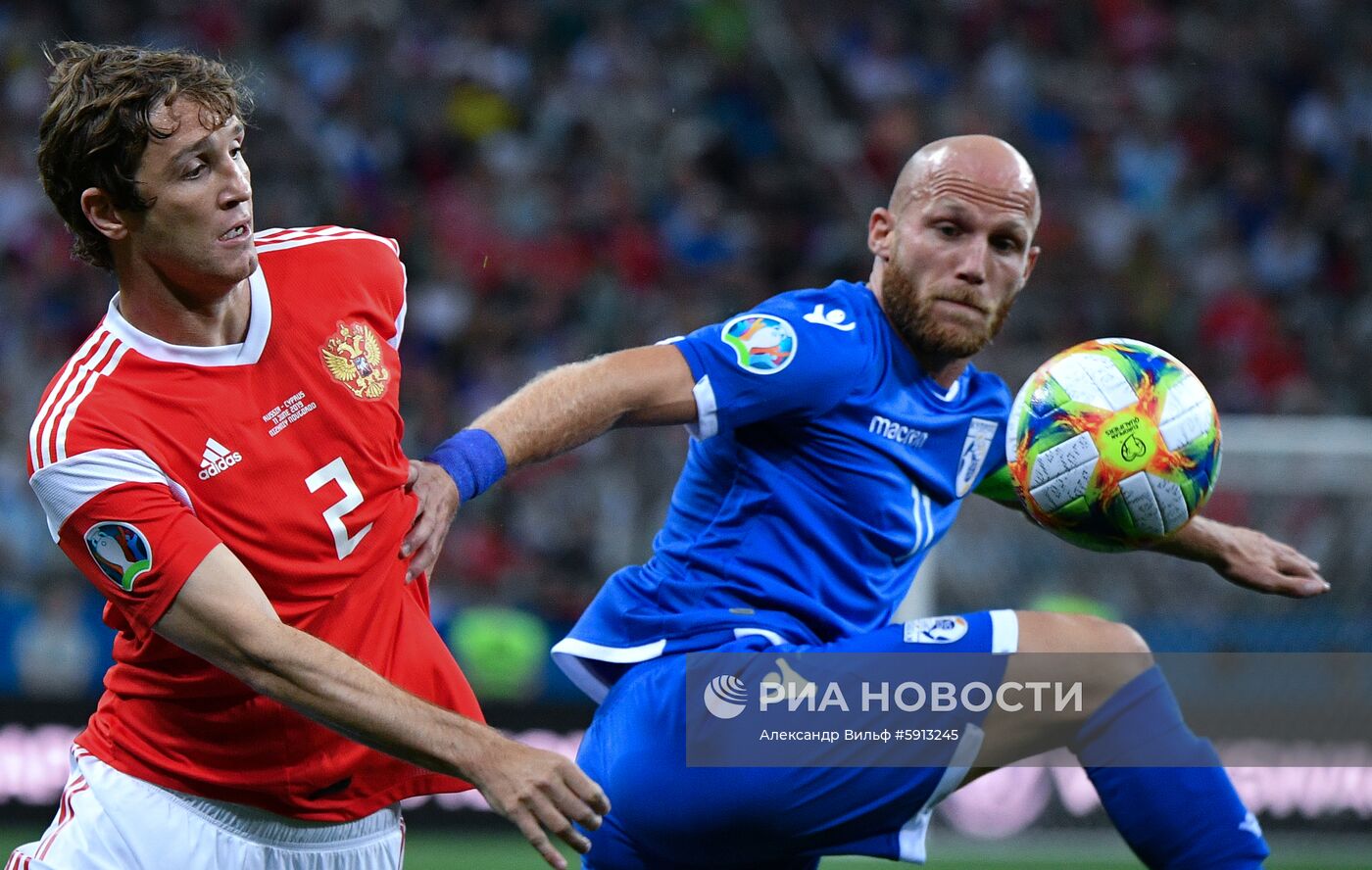 Футбол. Отборочный ЧЕ-2020. Матч Россия - Кипр