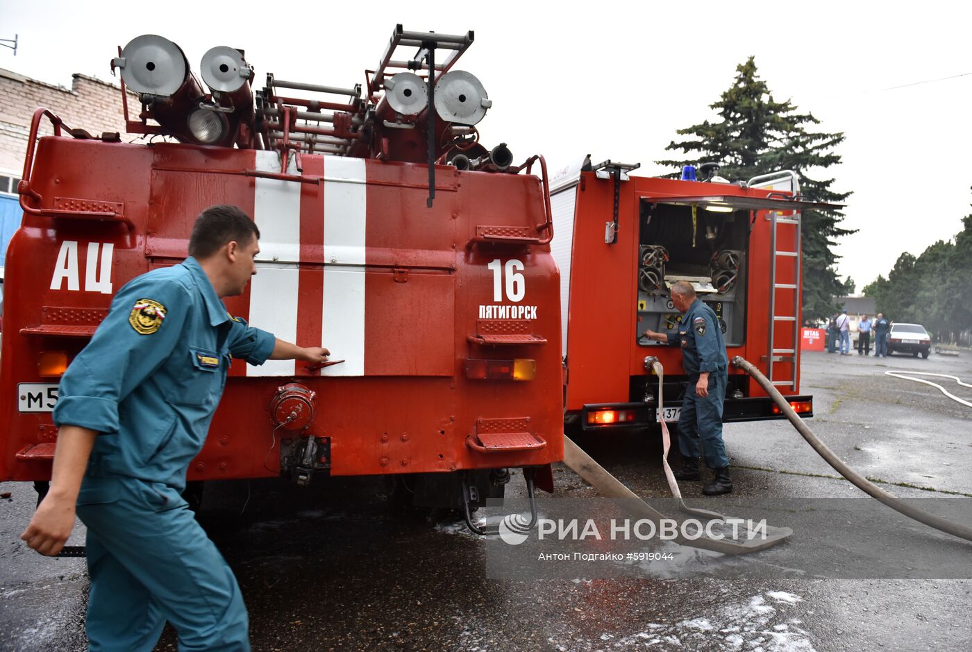 Пожар в Пятигорске