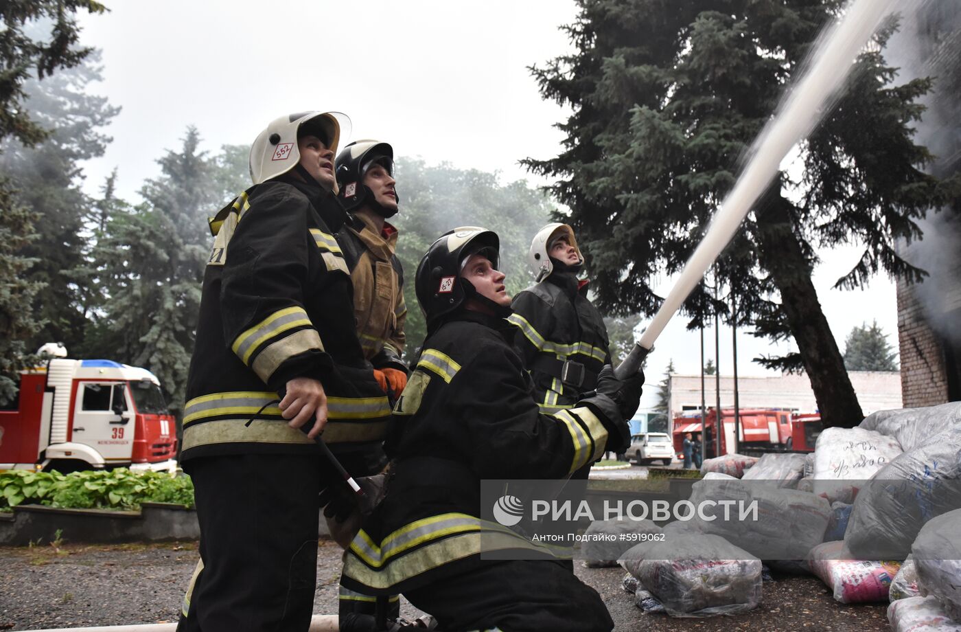 Пожар в Пятигорске