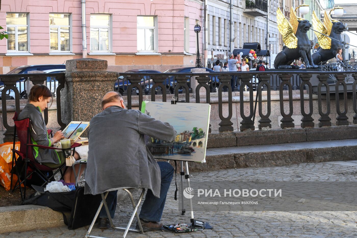 Банковский мост в Санкт-Петербурге