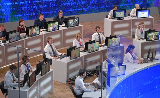 Прямая линия с президентом РФ Владимиром Путиным