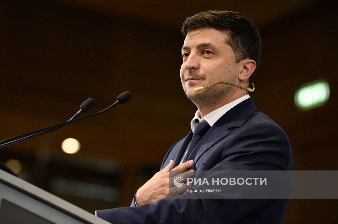 Встреча президента Украины В. Зеленского с представителями бизнеса в Киеве