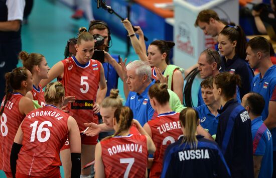 Волейбол. Женщины. Этап Лиги наций. Матч Россия - Нидерланды