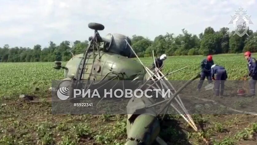 Вертолет Ми-2 разбился на Кубани