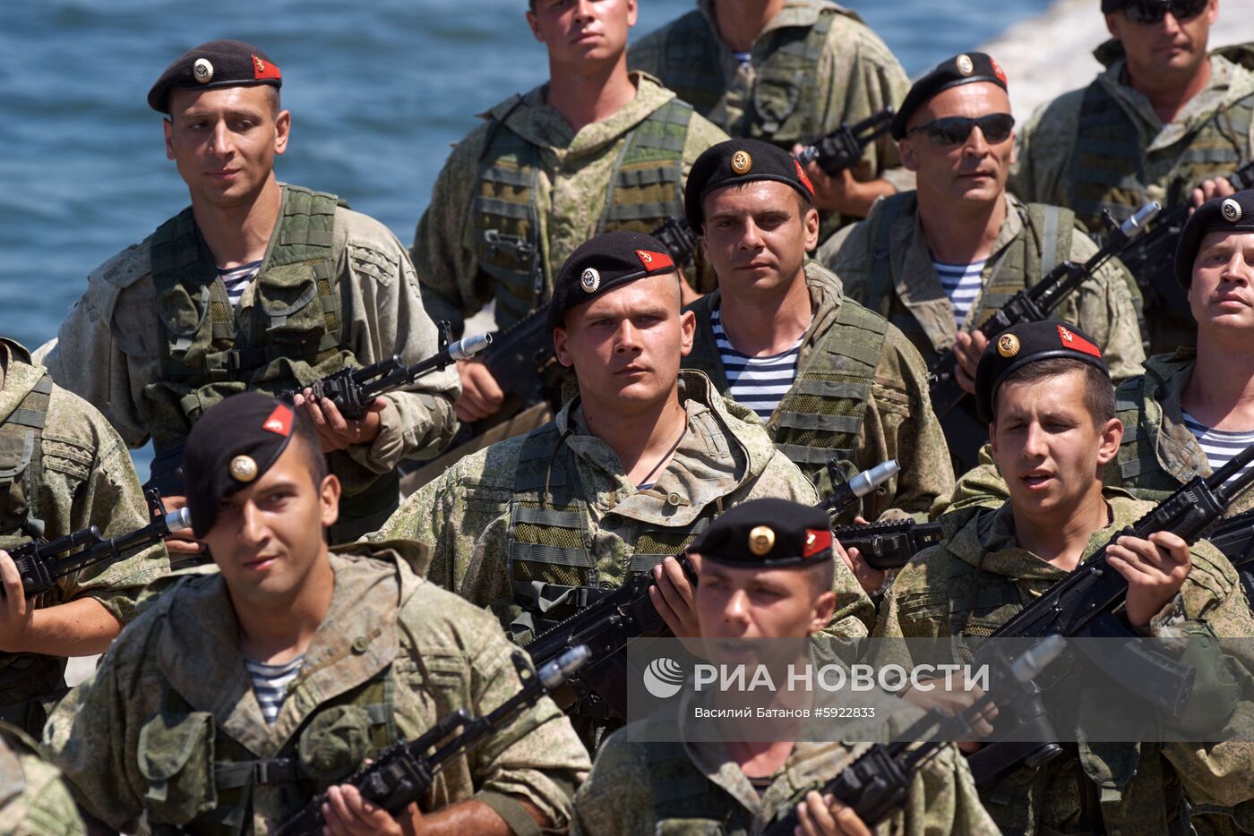 Тренировка военно-технического форума «Армия-2019» в Севастополе