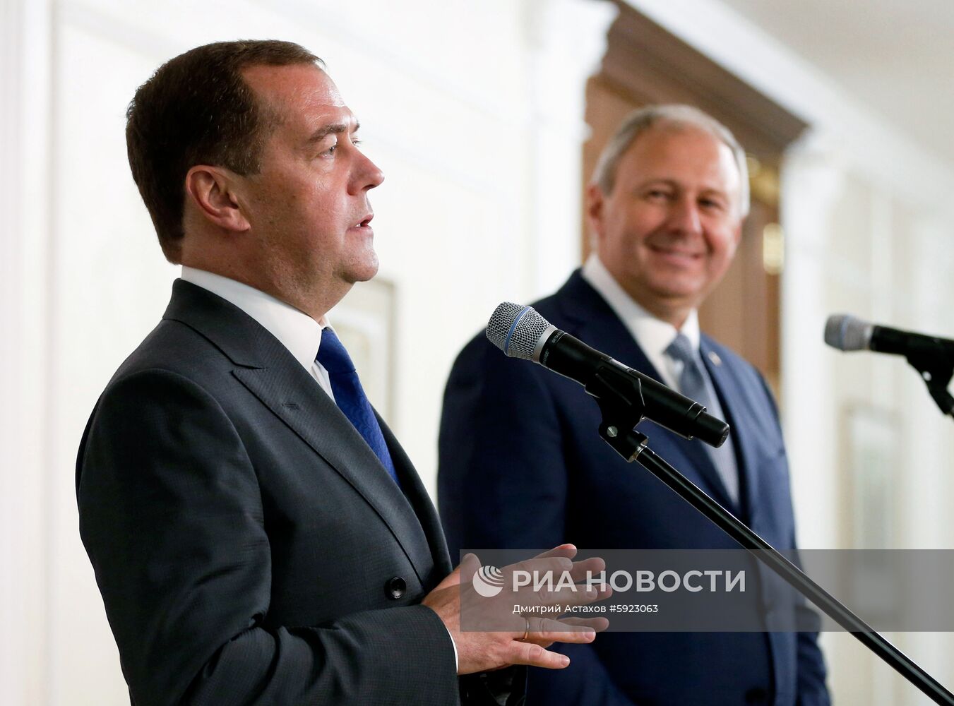 Рабочий визит премьер-министра РФ Д. Медведева в Белоруссию