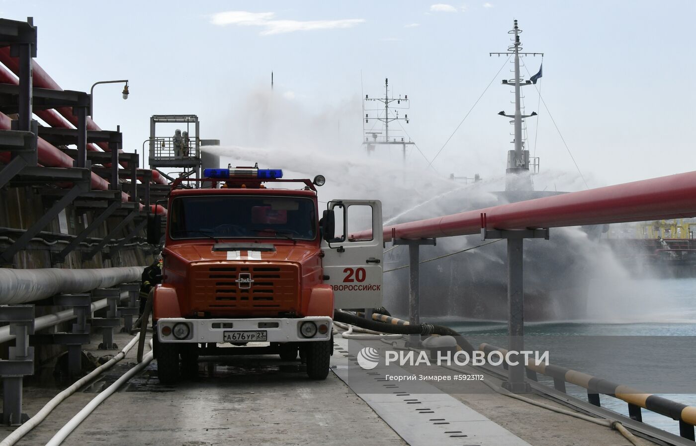 Учения МЧС в Новороссийске