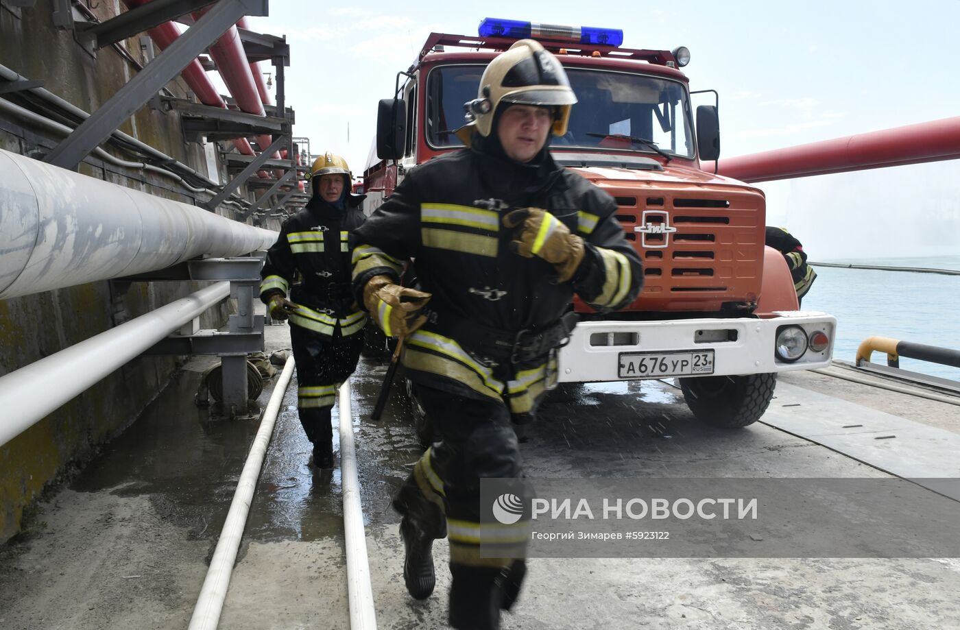 Учения МЧС в Новороссийске