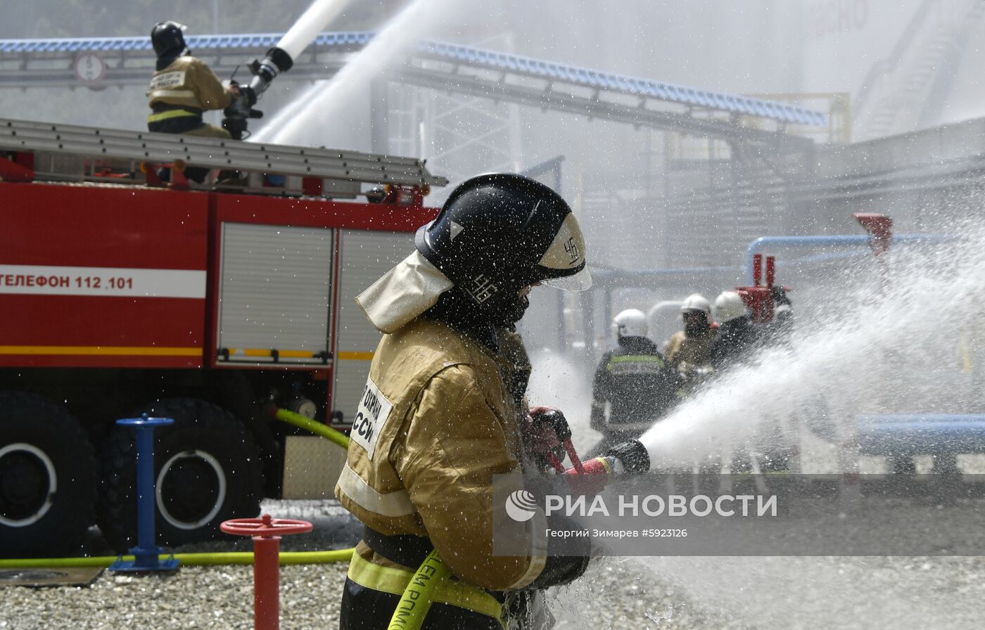 Учения МЧС в Новороссийске