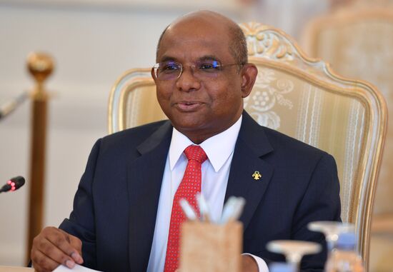 Встреча глав МИД РФ и Мальдив С. Лаврова и А.Шахида