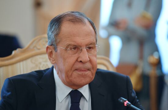 Встреча глав МИД РФ и Мальдив С. Лаврова и А.Шахида