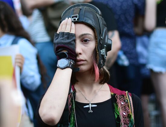  Акция протеста в Тбилиси