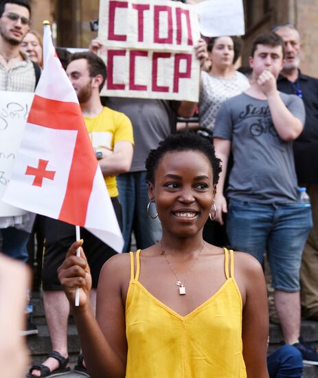  Акция протеста в Тбилиси