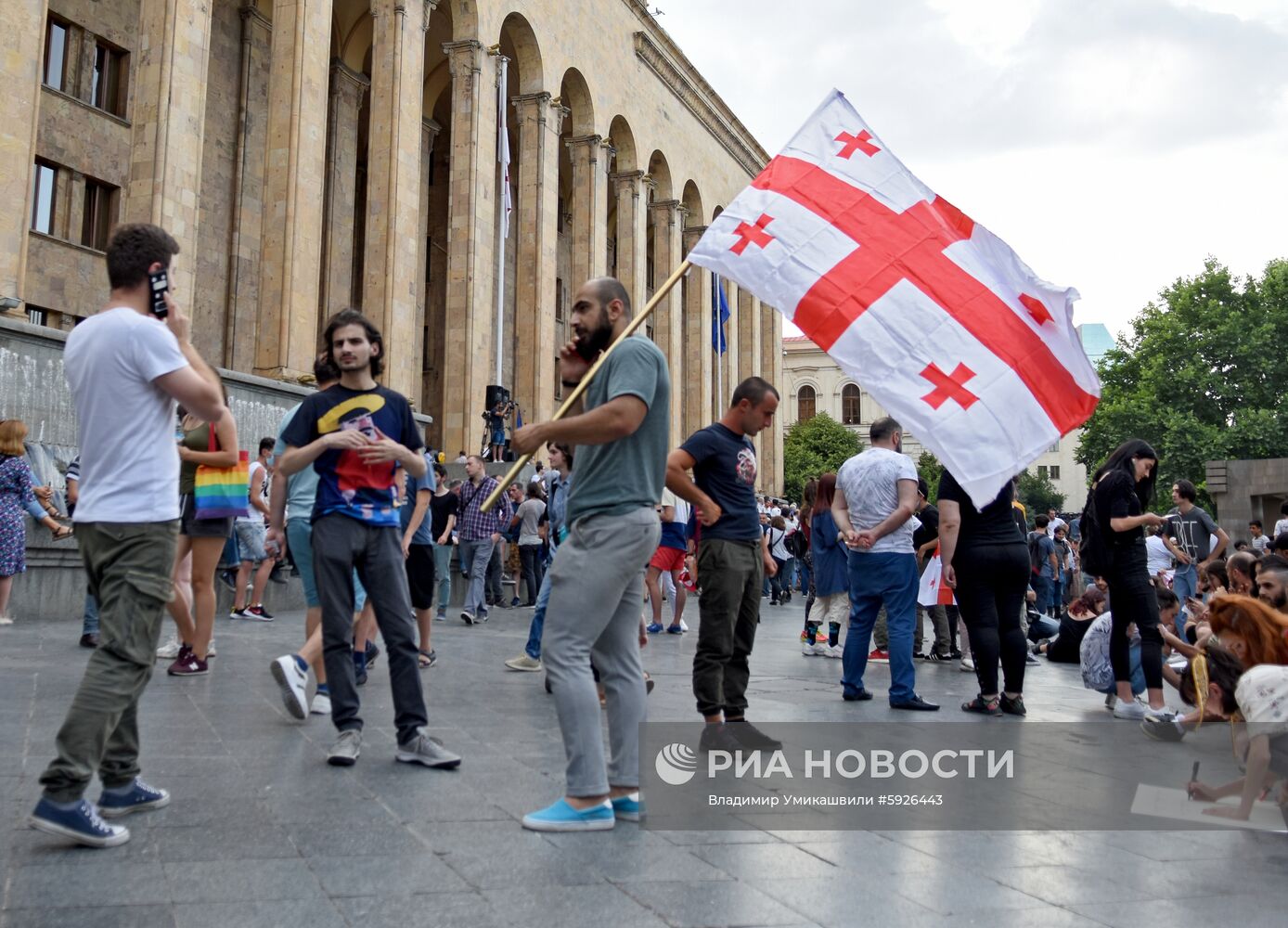  Акция протеста в Тбилиси