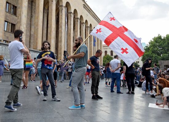  Акция протеста в Тбилиси