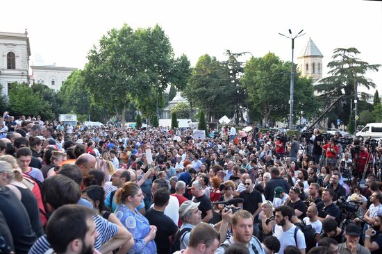  Акция протеста в Тбилиси