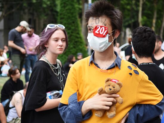  Акция протеста в Тбилиси