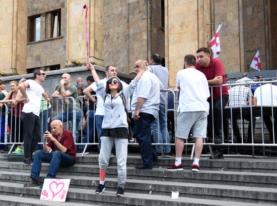  Акция протеста в Тбилиси