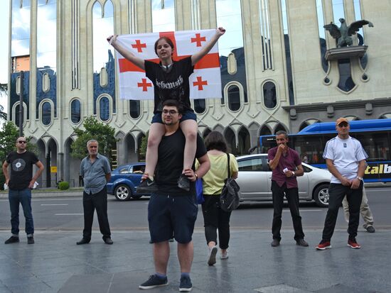  Акция протеста в Тбилиси